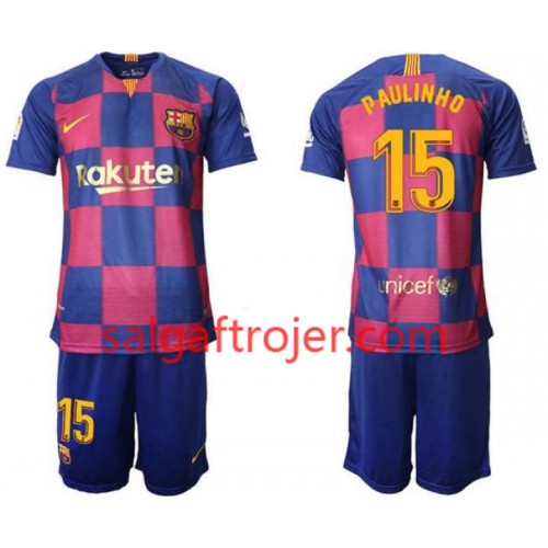 FC Barcelona Fodboldtrøjer Paulinho 15 Børn Hjemmebanesæt 2019/20 Kort ærmer FC Barcelona Fodboldtrøjer Paulinho 15 Børn Hjemmebanesæt 2019/20 Kort ærmer